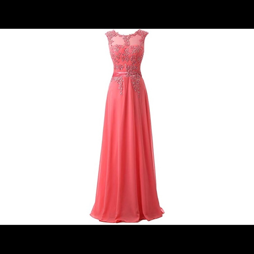 Long Chiffon Prom Gown